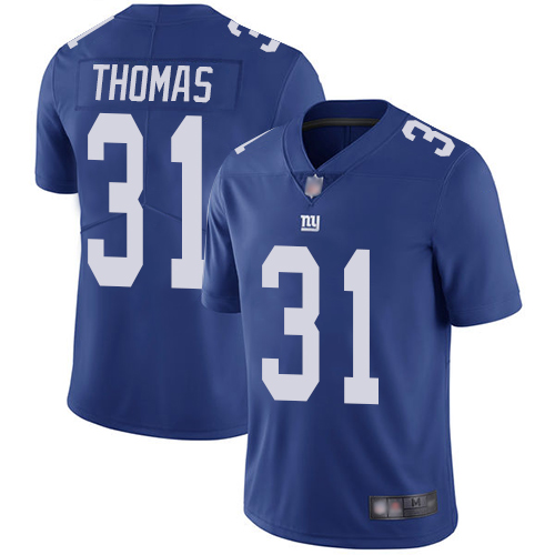 Men New York Giants 31 Michael Thomas Royal Blue Team Color Vapor Untouchable Limited Player Football NFL Jersey